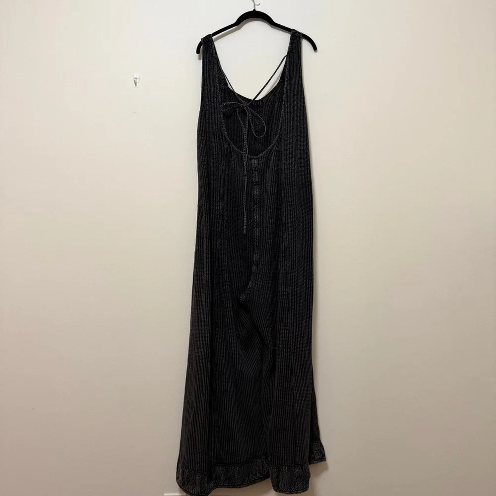 Free People FP One Callie One-Piece Wide-Legs Open Back Thermal Jumpsuit